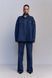 Blue Zip Shirt, Navy blue, Usize (XS-L)