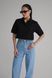 Black polo shirt, Black, M