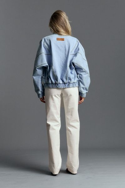 Blue bomber jacket, Light blue, OVERSIZED