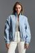 Blue bomber jacket, Light blue, OVERSIZED