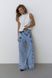 Jeans Hip Hop, Blue marble, XS