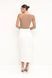 Asymmetric midi skirt, White, XS