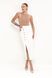 Asymmetric midi skirt, White, S