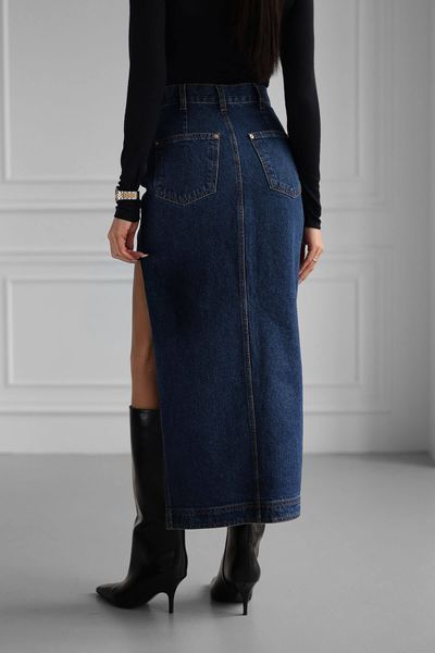 Midi skirt Emma, Navy blue, XS