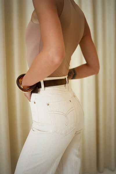 Jeans Mia Beige, Beige, XS