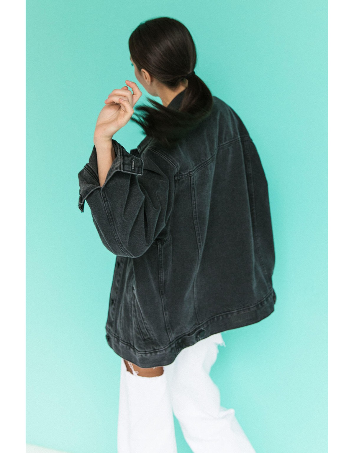 Джинсовая куртка oversize Джинсовая куртка oversize