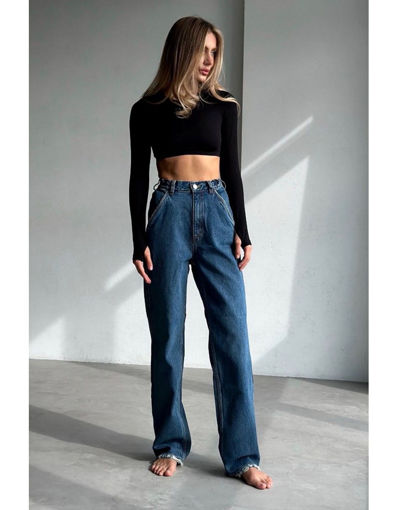 Джинси прямого силуету з низькою посадкою Vintage