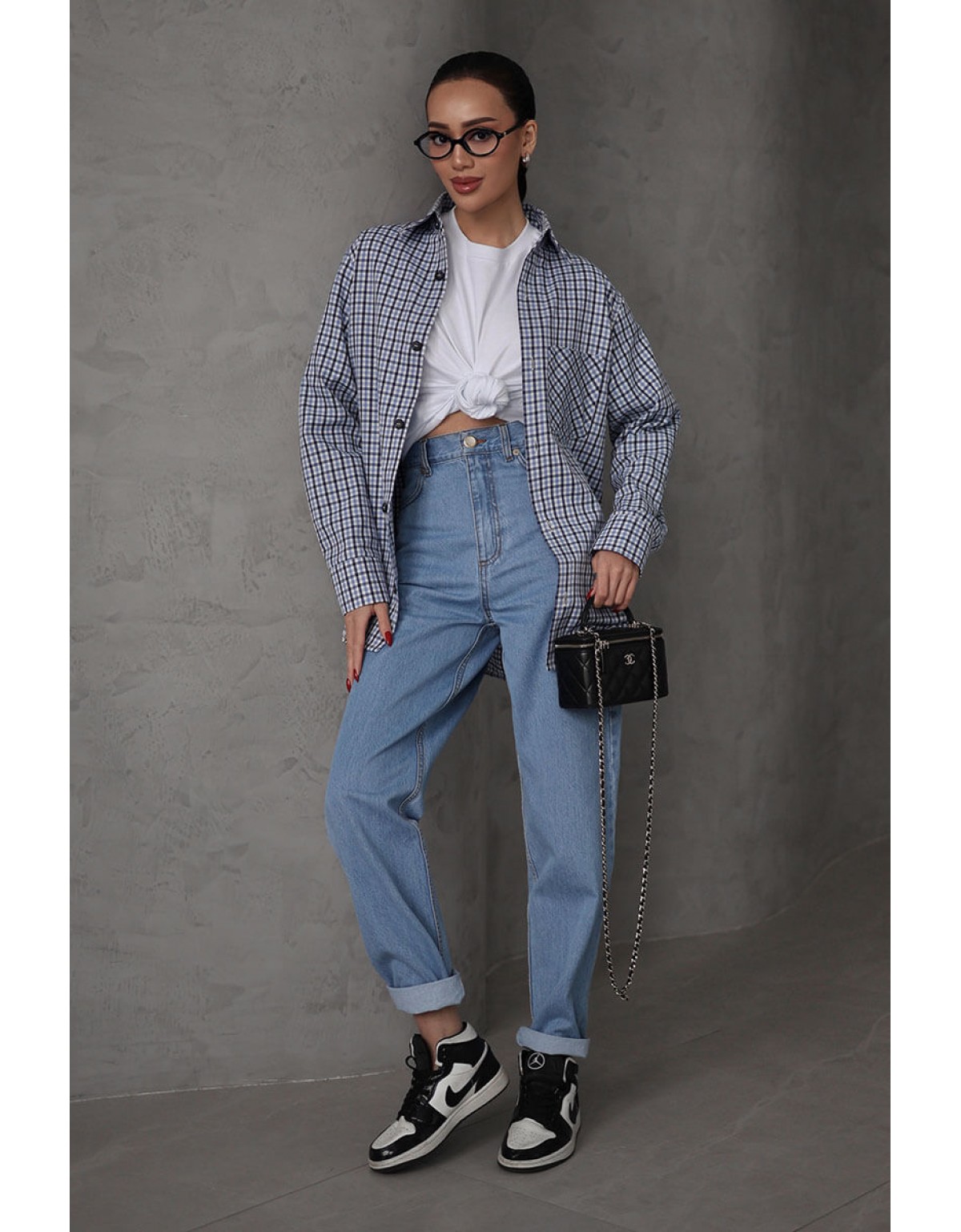 Джинси банани блакитні 