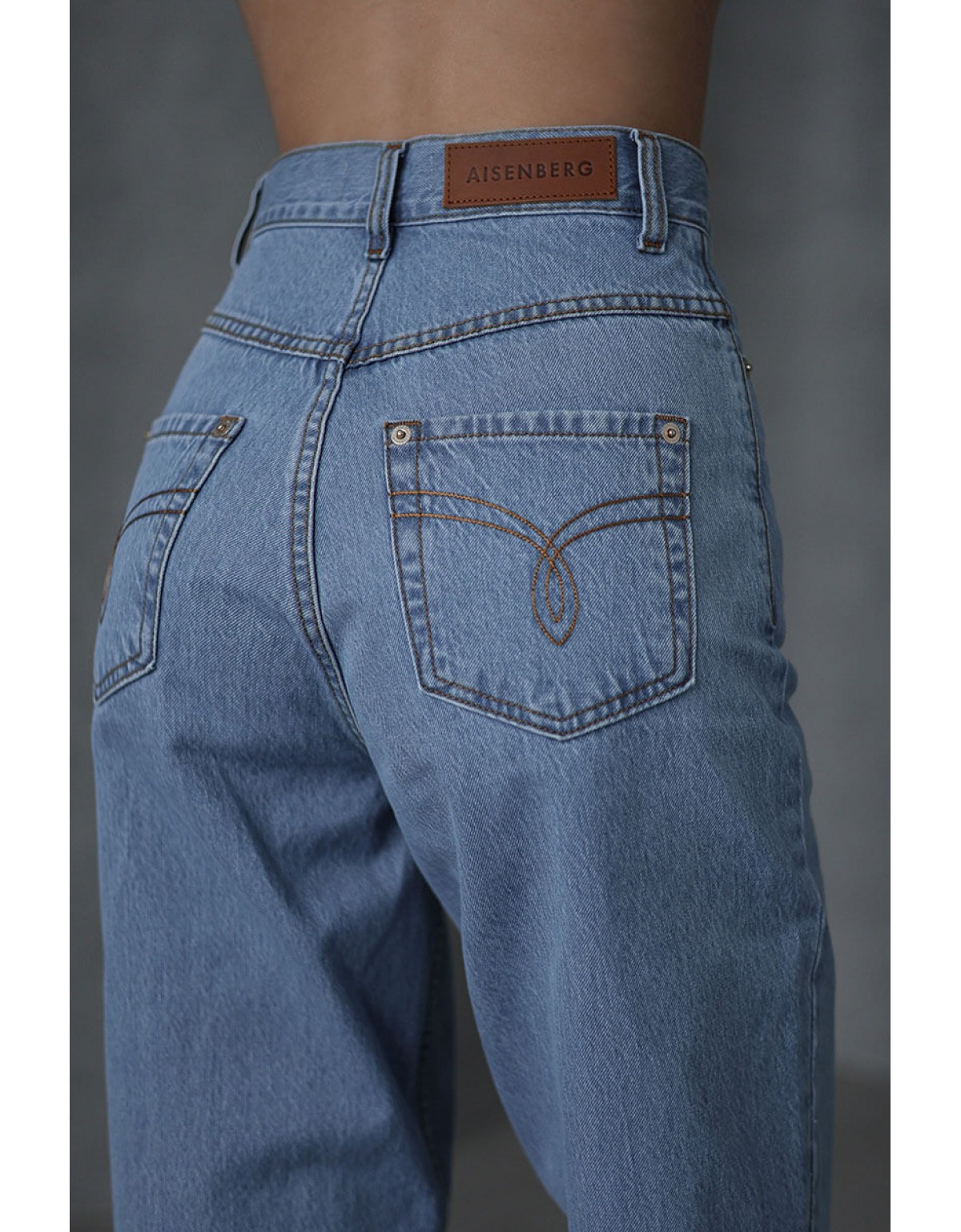 Джинси банани блакитні 