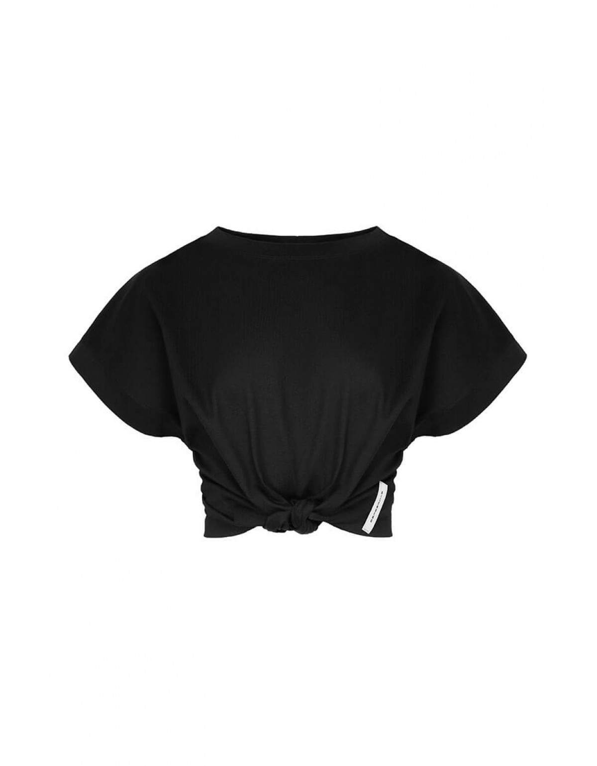 Футболка з вузлом чорна