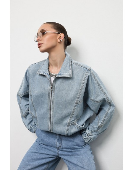 Бомбер блакитний