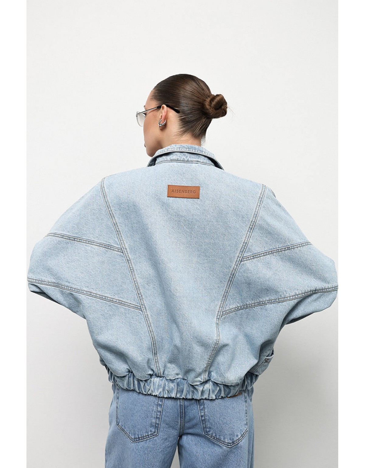 Бомбер блакитний