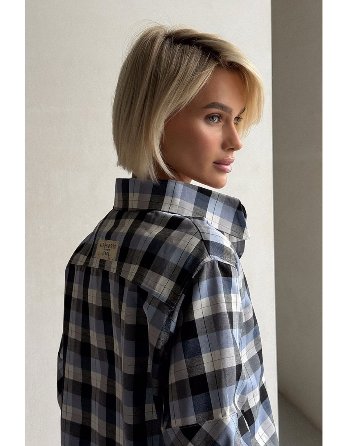 Сорочка в клітинку