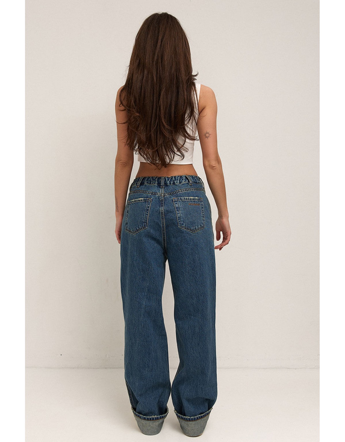 Джинси прямого силуету з низькою посадкою Vintage