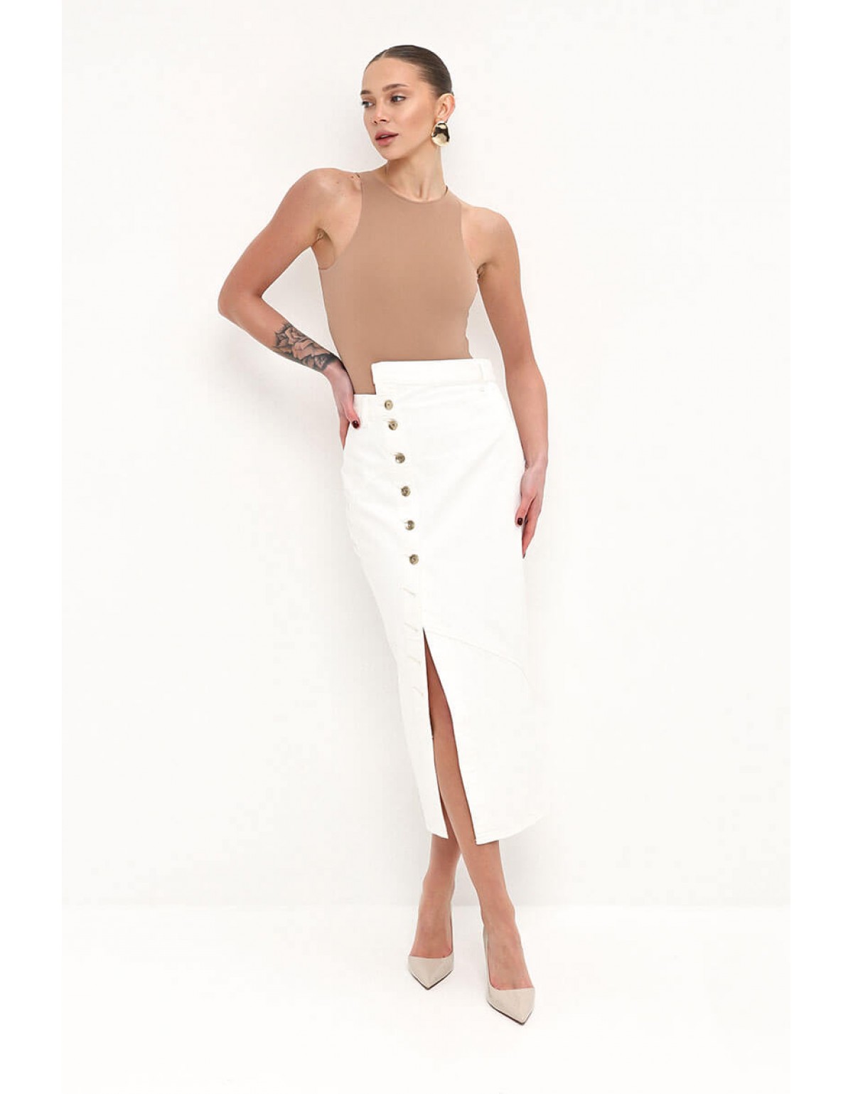 Спідниця міді асиметрична