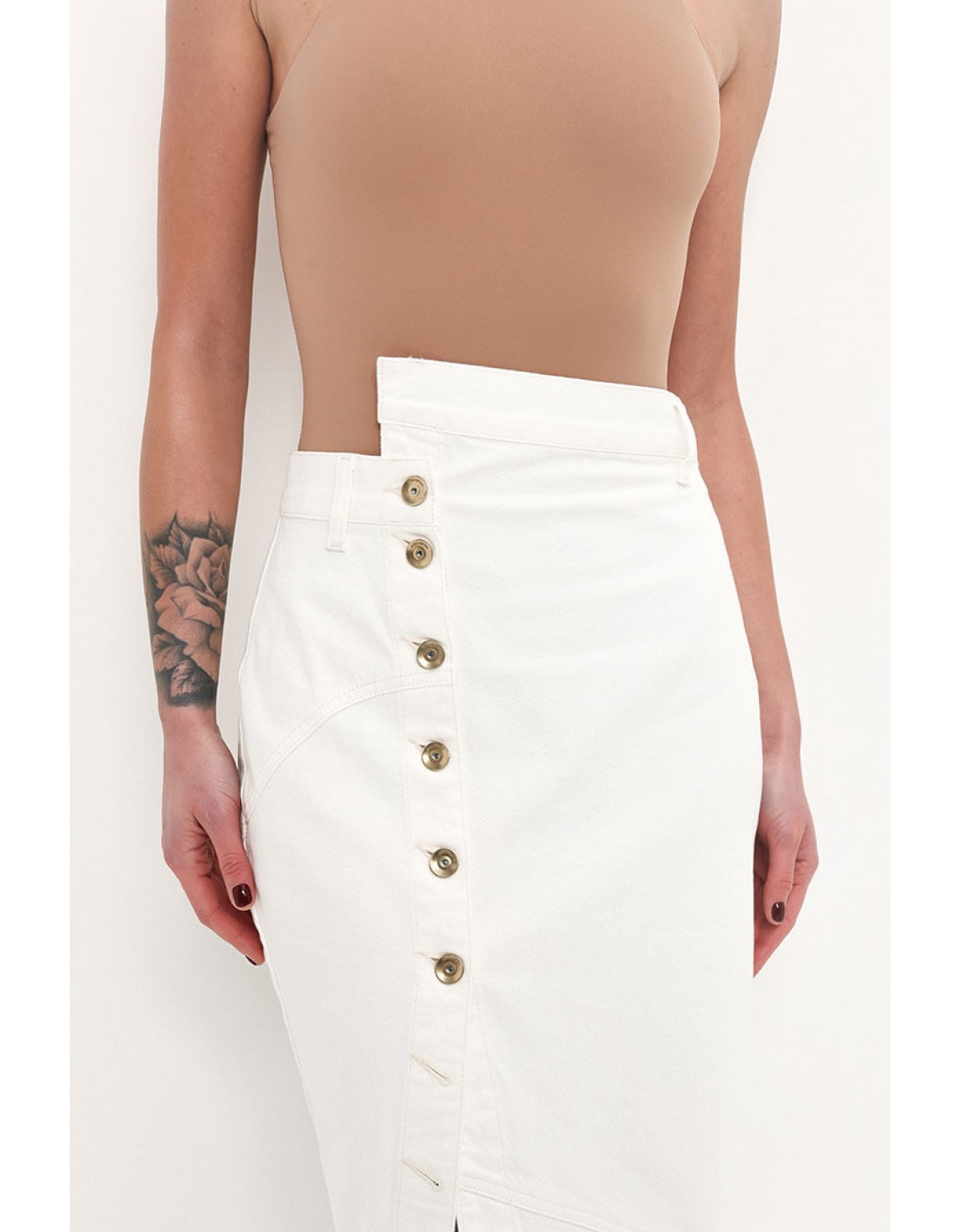 Спідниця міді асиметрична