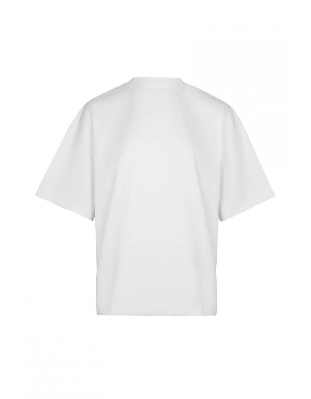 Футболка basic біла (з розрізами по боках)