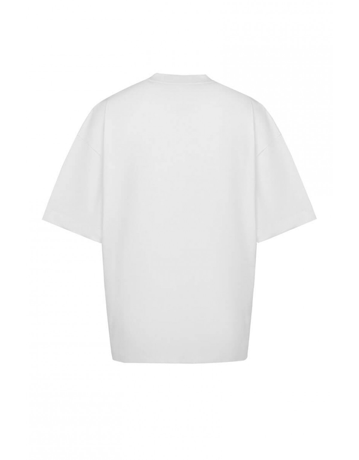 Футболка basic біла (з розрізами по боках)