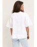 Футболка basic біла (з розрізами по боках)